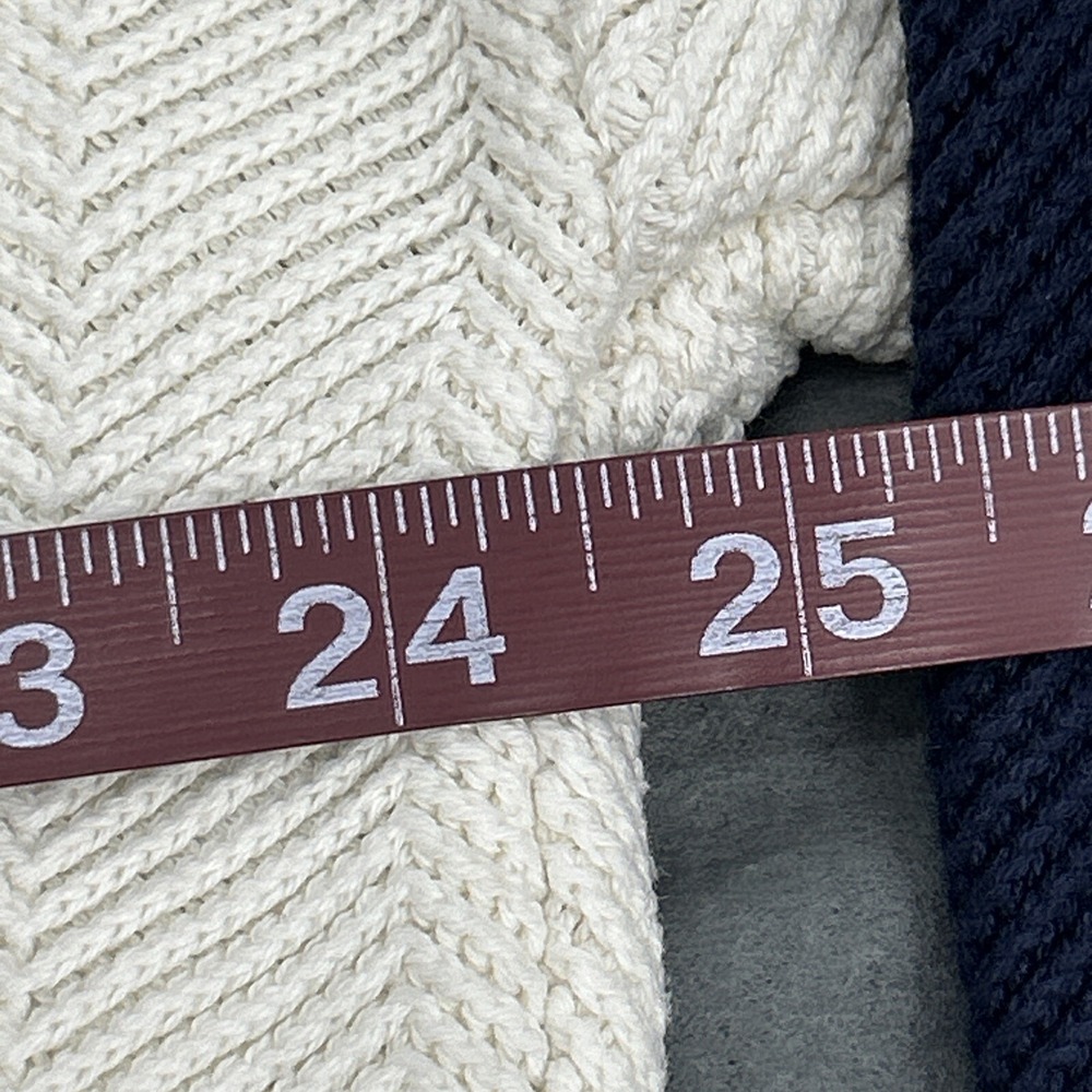 Chaps Ralph Lauren Sweater Men's XL Hand Framed Multicolored Striped Vintage 80s - Picture 8 of 8